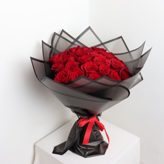 Bouquet of 25 red roses